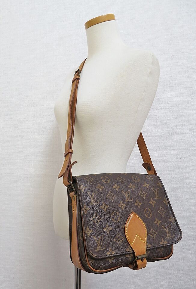 LOUIS VUITTON Cartouchiere MM Monogram Crossbody Bag