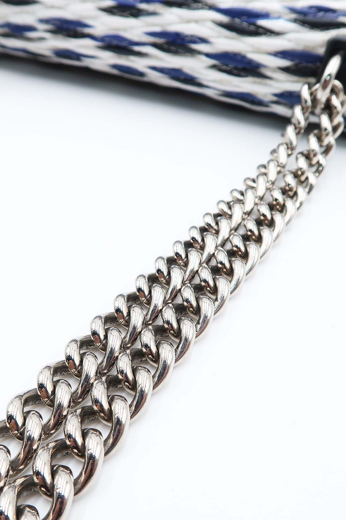 Chain Louise Smock Clutch Blue, Multi