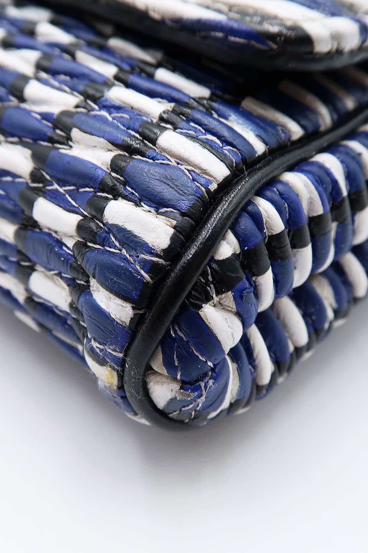 Chain Louise Smock Clutch Blue, Multi