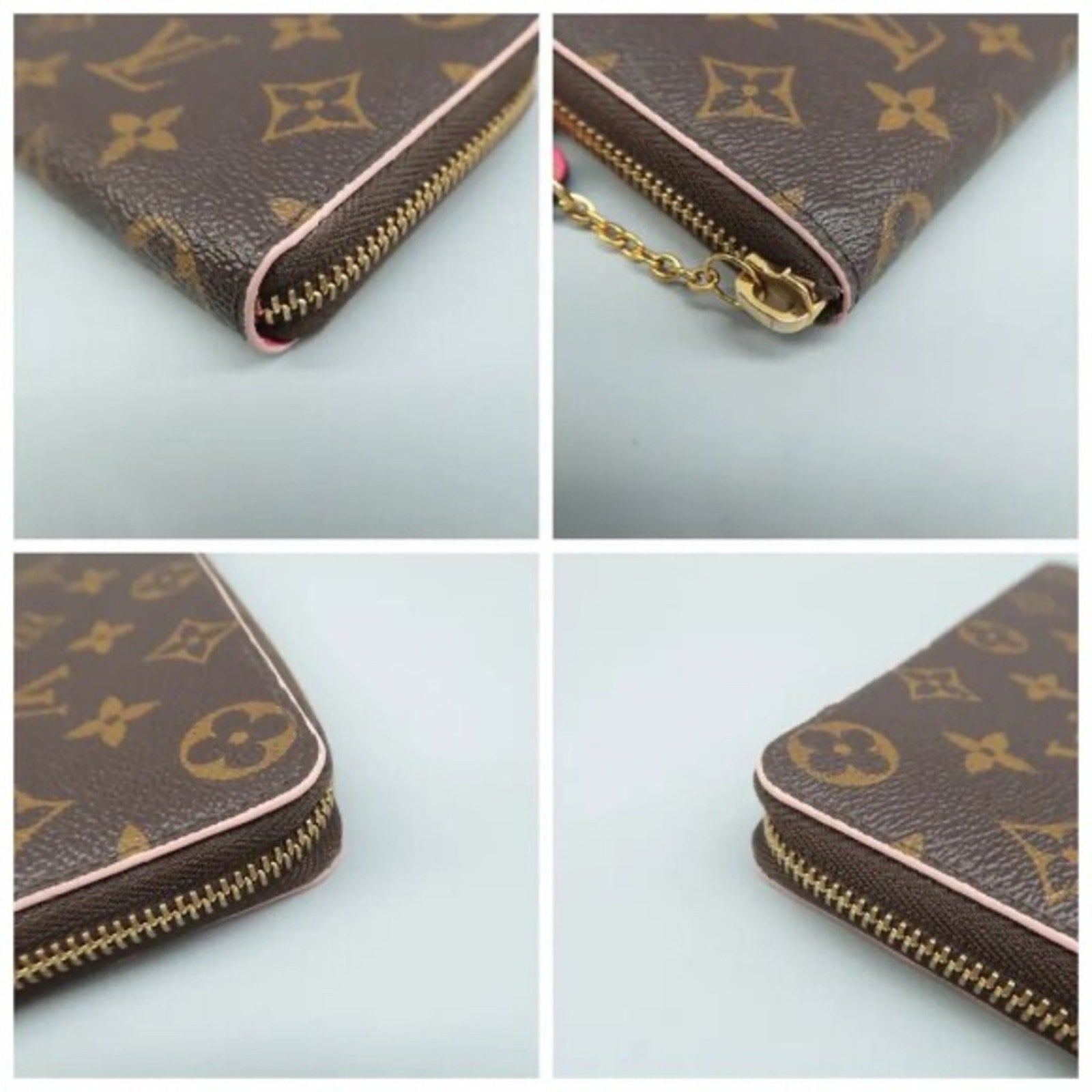 Louis Vuitton Clemence Brown Monogram Canvas Wallet