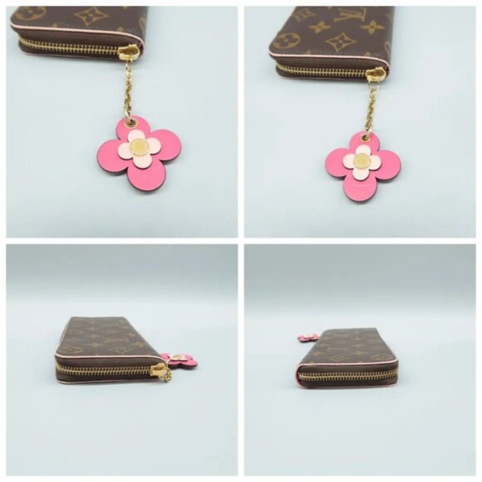 Louis Vuitton Clemence Brown Monogram Canvas Wallet