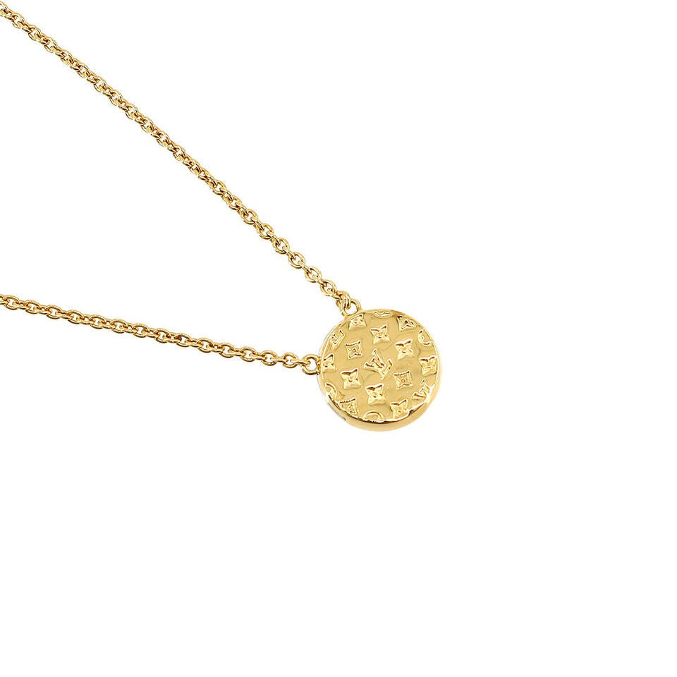 LOUIS VUITTON Collier L to V Necklace Gold M69643