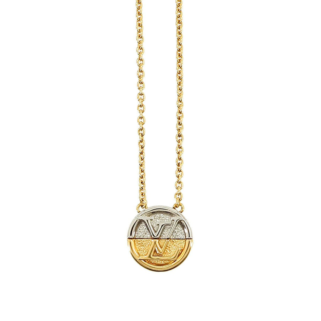 LOUIS VUITTON Collier L to V Necklace Gold M69643