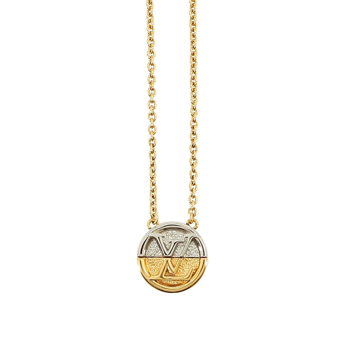 LOUIS VUITTON Collier L to V Necklace Gold M69643