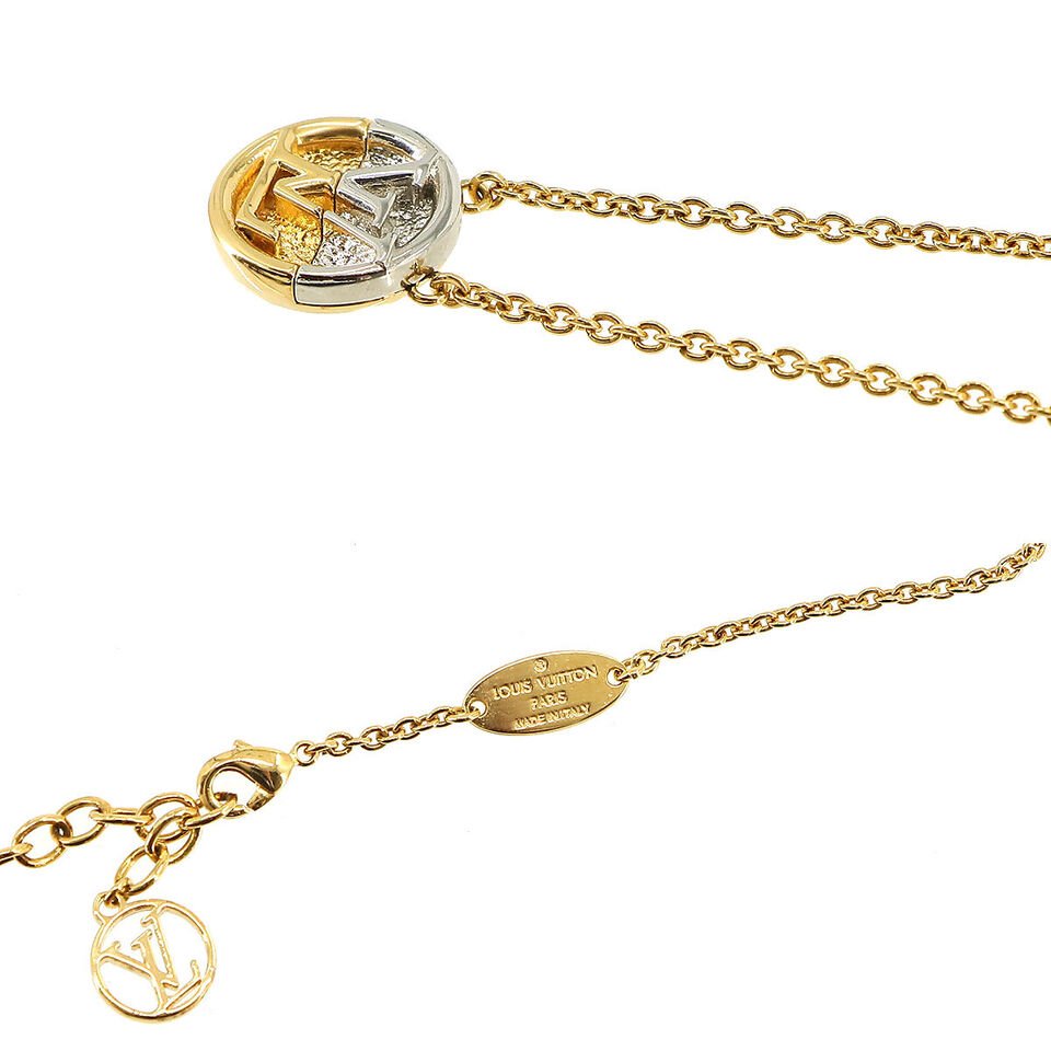 LOUIS VUITTON Collier L to V Necklace Gold M69643