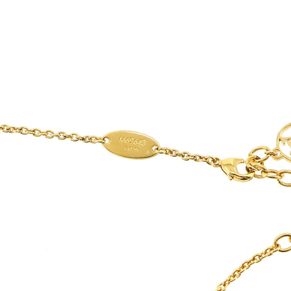 LOUIS VUITTON Collier L to V Necklace Gold M69643
