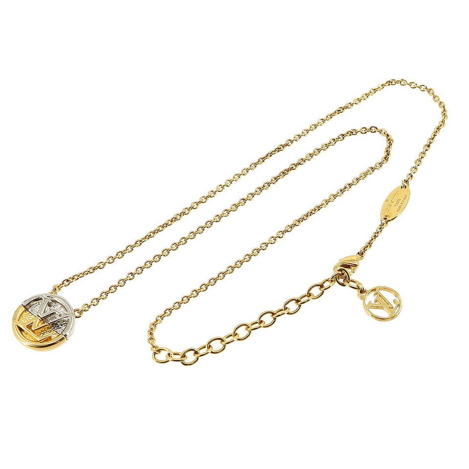 LOUIS VUITTON Collier L to V Necklace Gold M69643