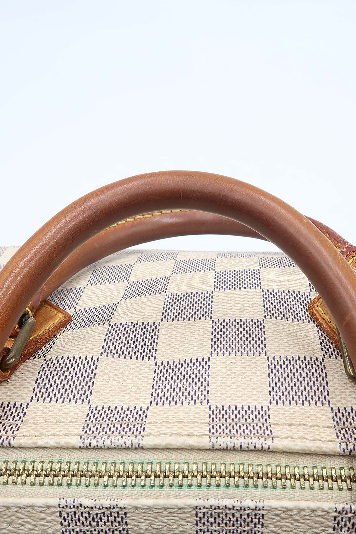 Damier Azur Speedy 30 White, Grey