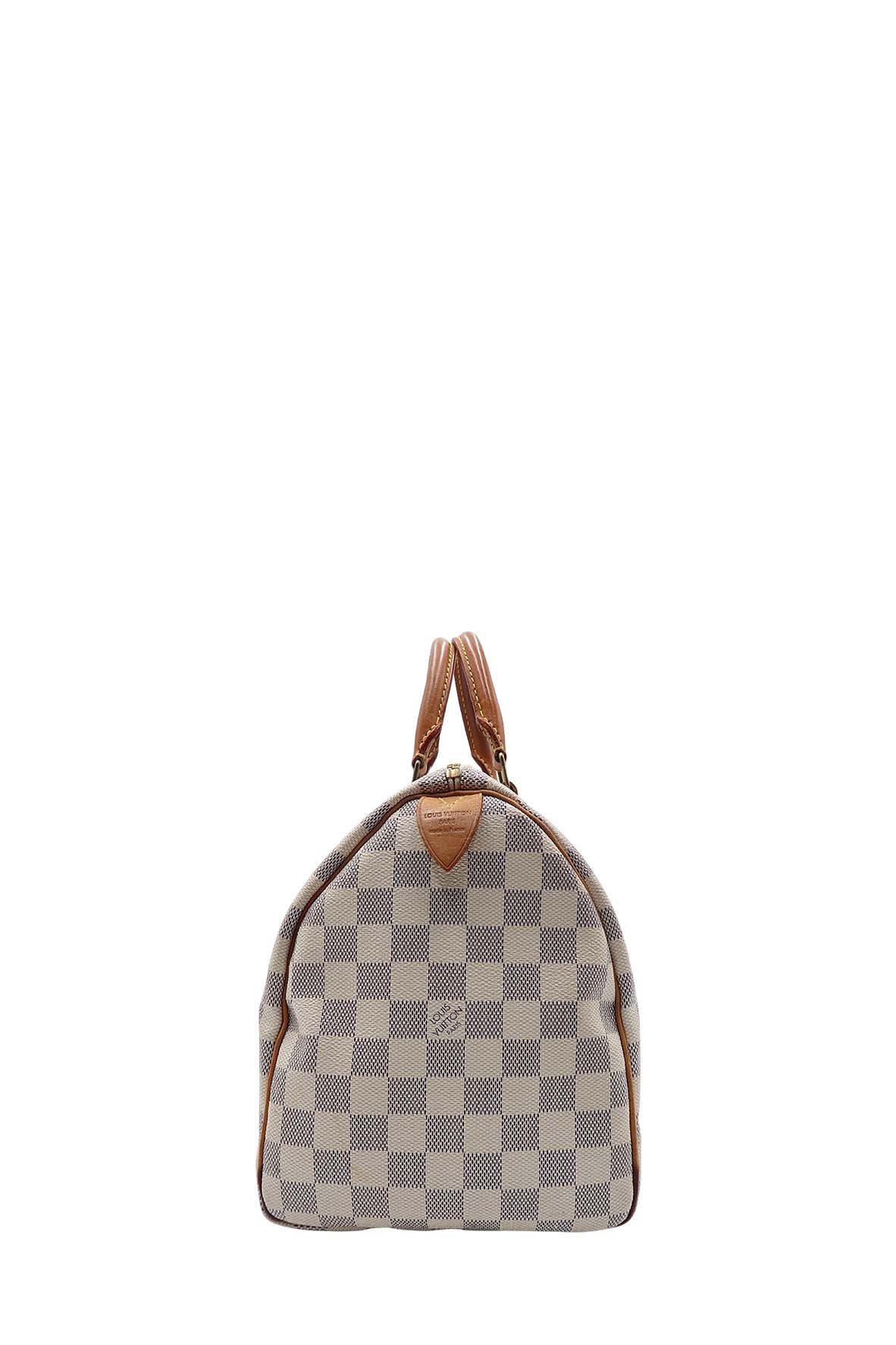 Damier Azur Speedy 30 White, Grey