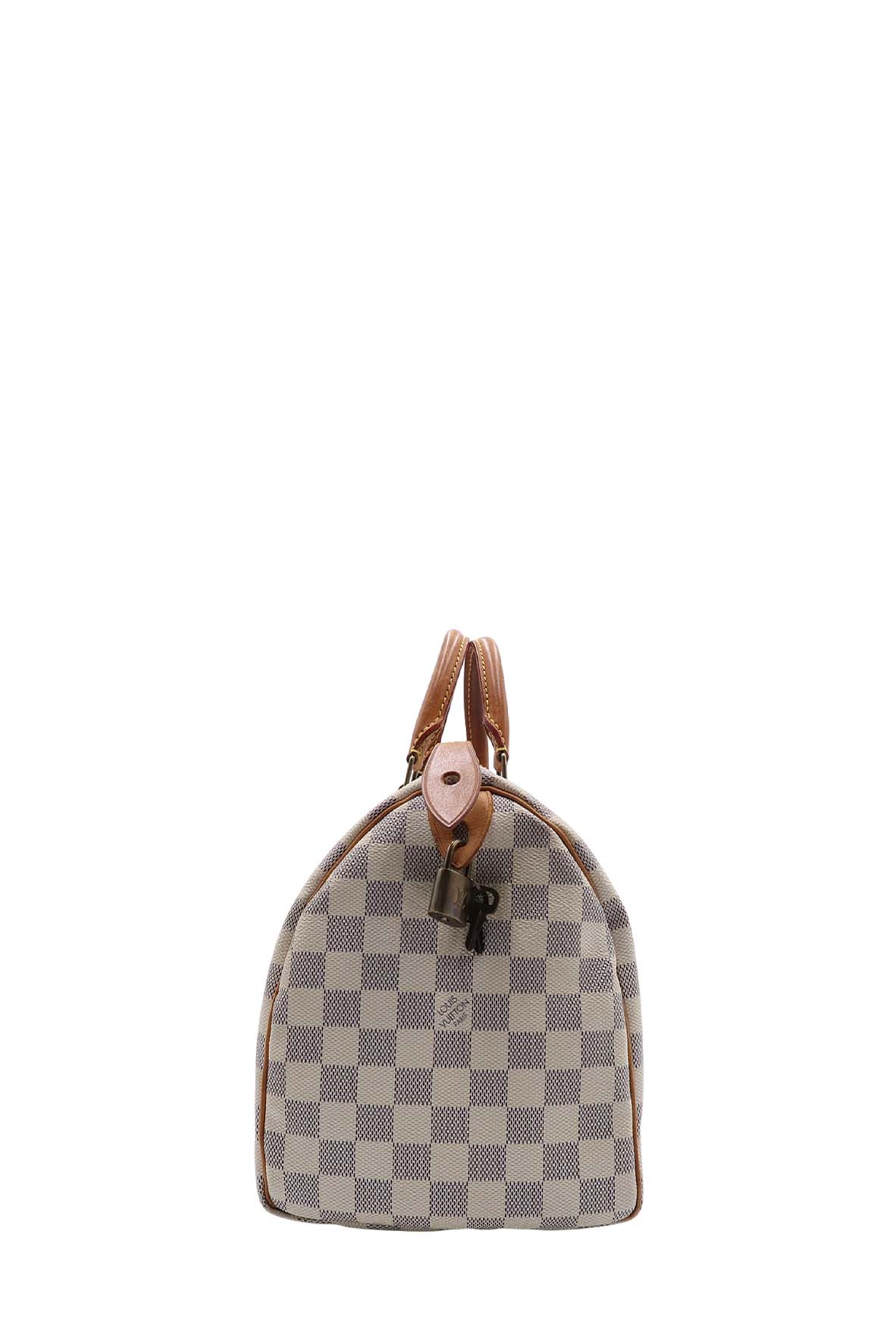 Damier Azur Speedy 30 White, Grey