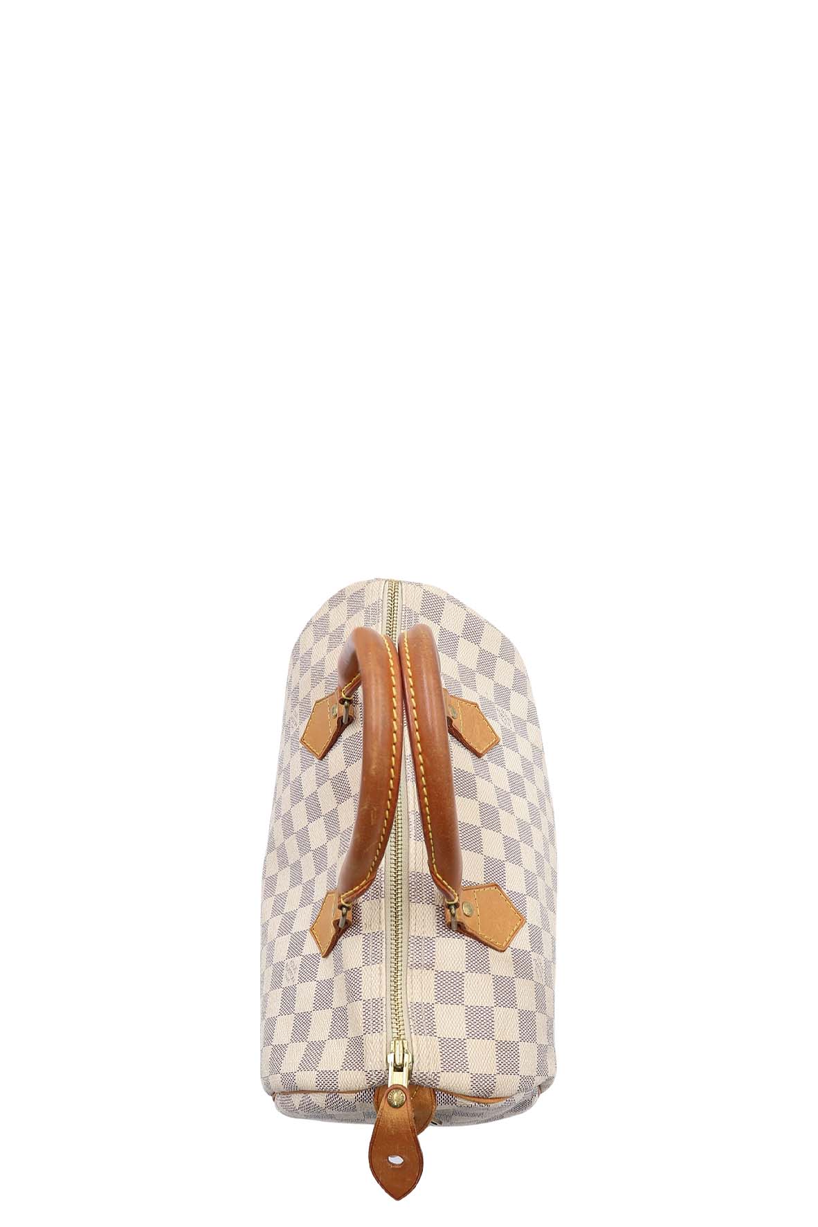 Damier Azur Speedy 30 White, Grey