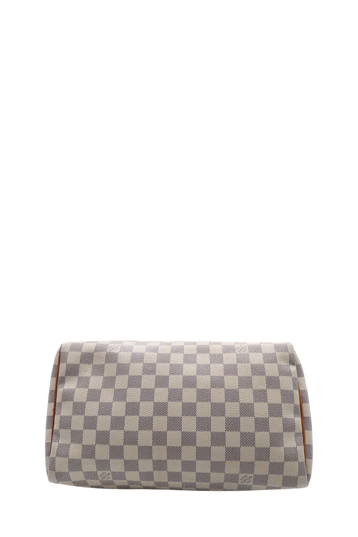 Damier Azur Speedy 30 White, Grey