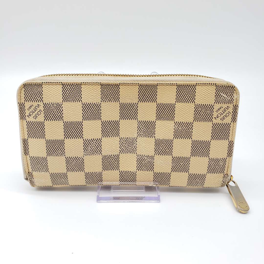 Louis Vuitton Damier Azur Zippy Zip Wallet