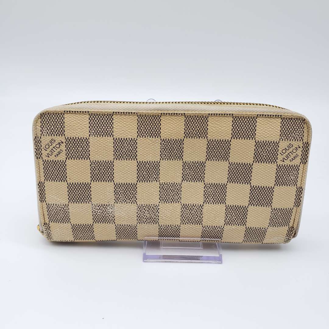 Louis Vuitton Damier Azur Zippy Zip Wallet