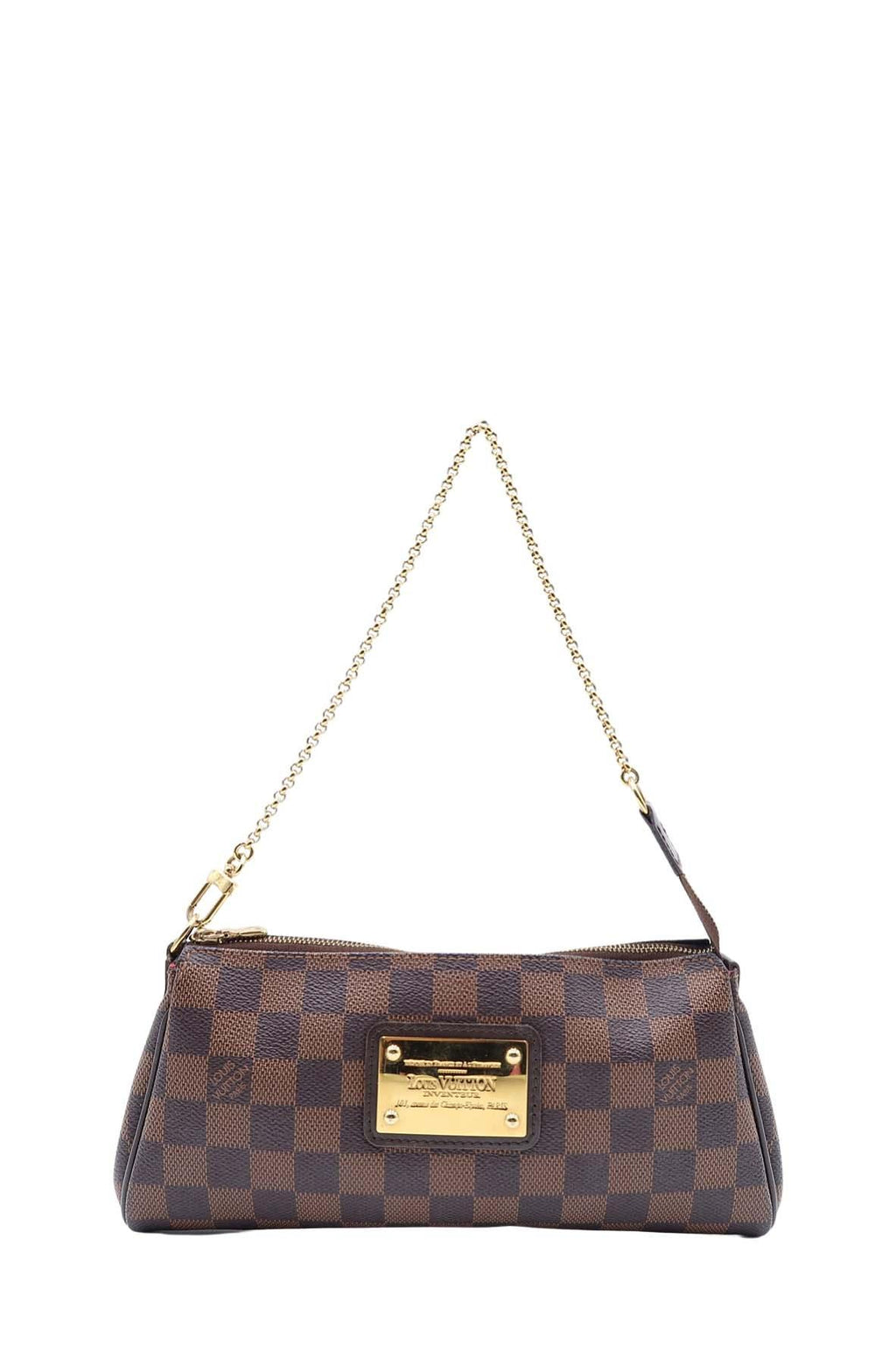 Damier Ebene Eva Clutch Brown