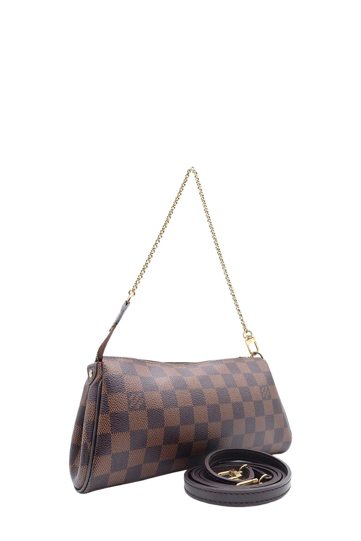 Damier Ebene Eva Clutch Brown