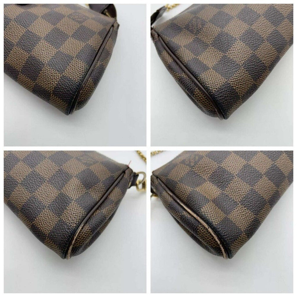 Louis Vuitton Damier Ebene Eva Shoulder Bag W/box