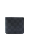 Damier Graphite Pattern Calfskin Marco Wallet Black, Grey, Multicolor