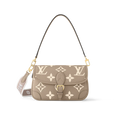 Louis Vuitton Diane Monogram Empreinte Tourterelle Beige cream