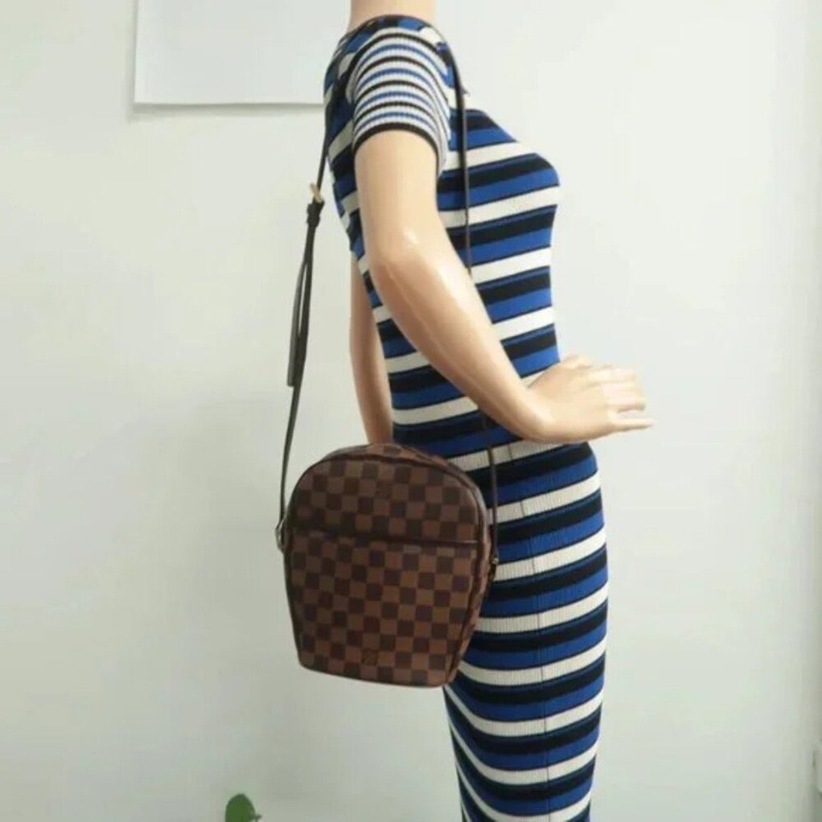 Louis Vuitton Drouot Brown Damier Ebene Canvas Shoulder Bag