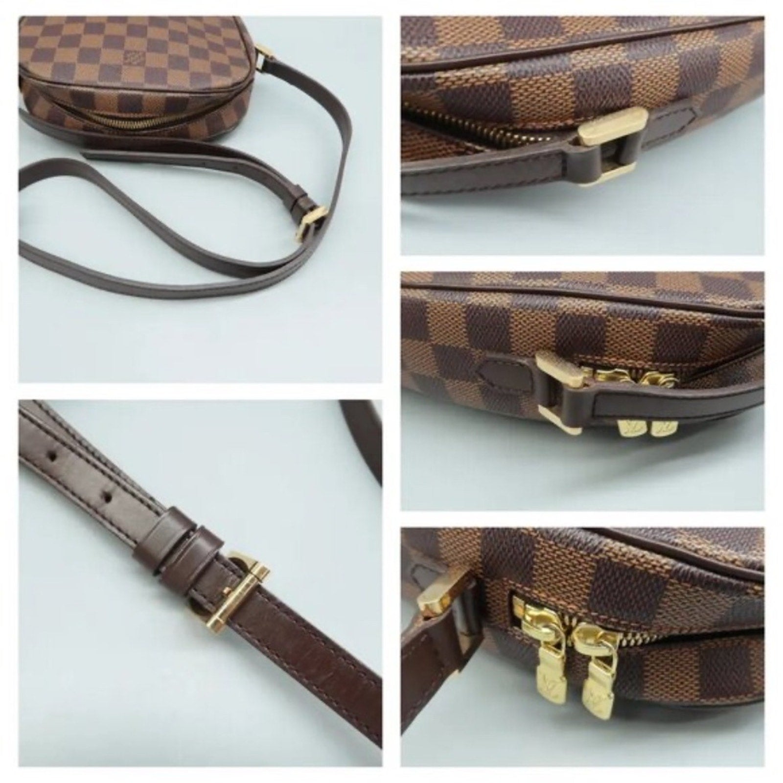 Louis Vuitton Drouot Brown Damier Ebene Canvas Shoulder Bag