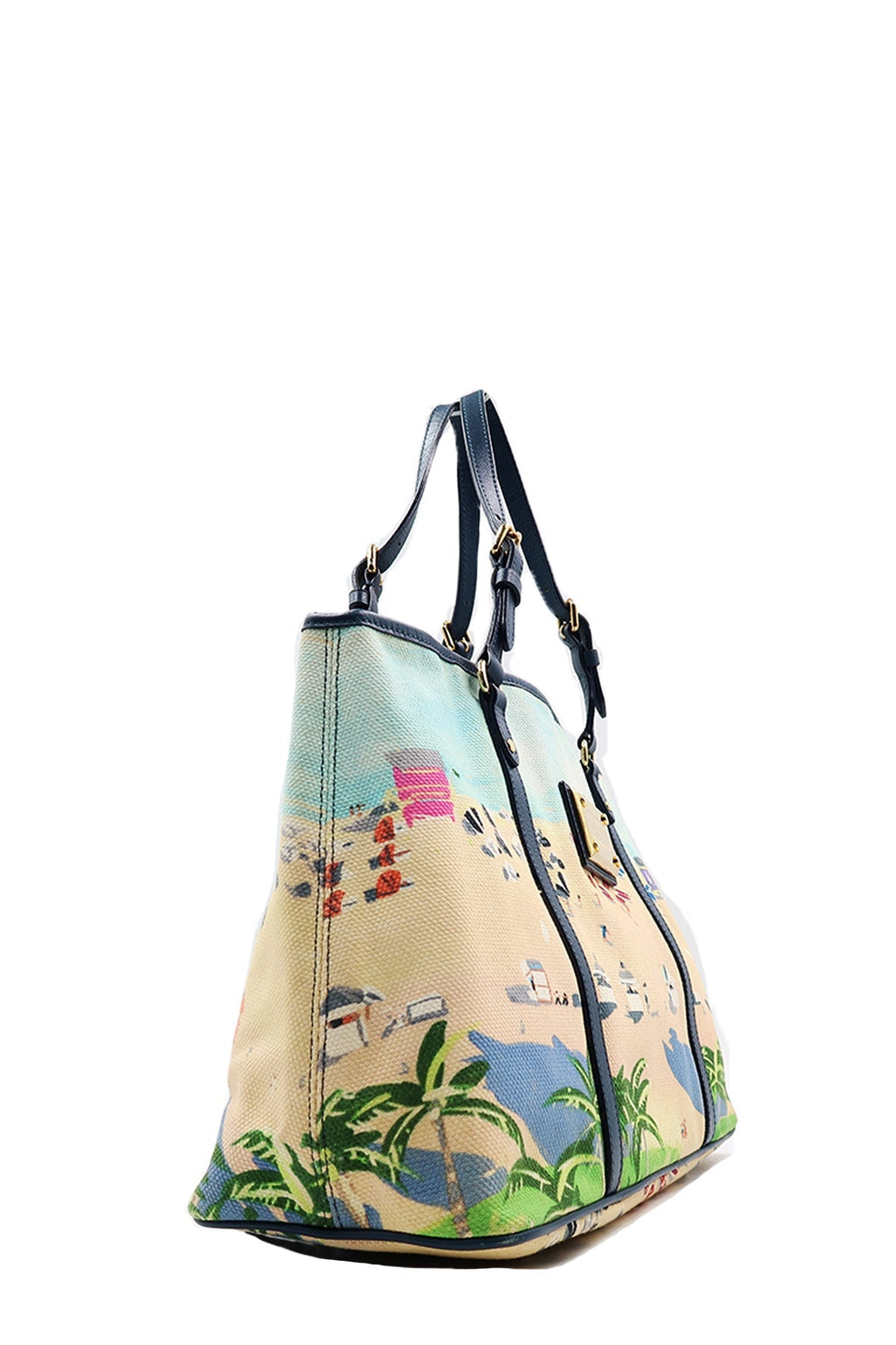 Escale Canvas Ailleurs Cabas PM Multicolor