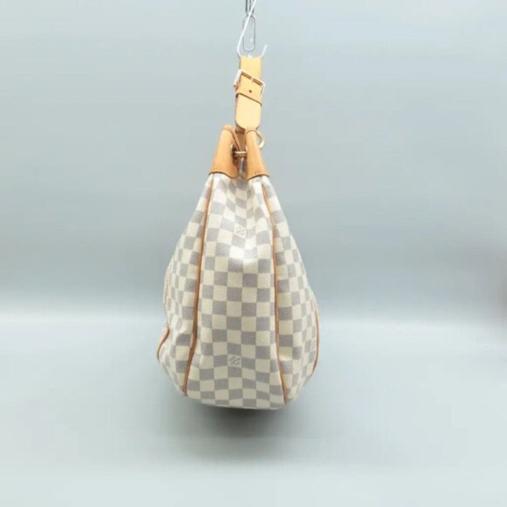 Louis Vuitton Galliera GM White Damier Azur Canvas Shoulder Bag