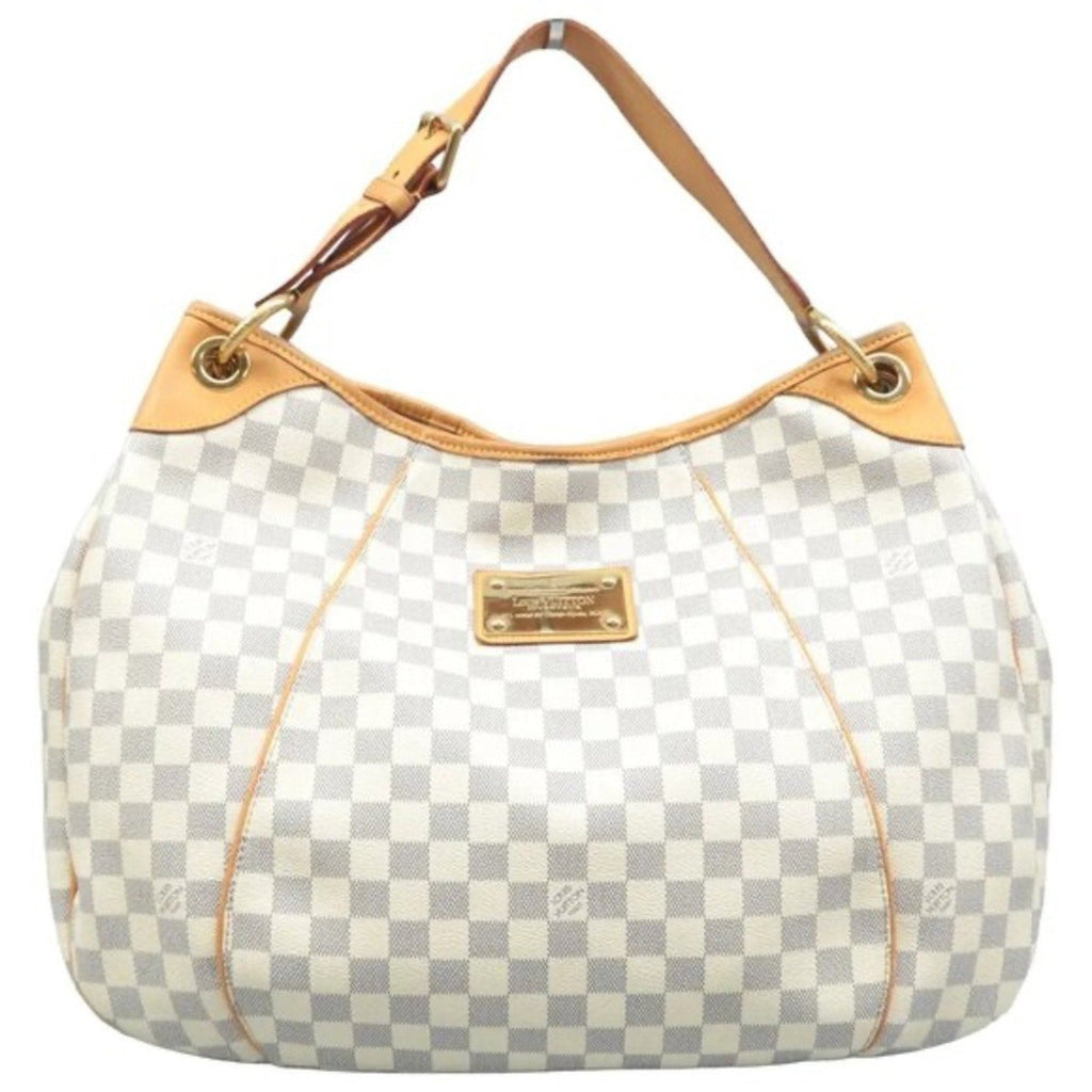 Louis Vuitton Galliera GM White Damier Azur Canvas Shoulder Bag