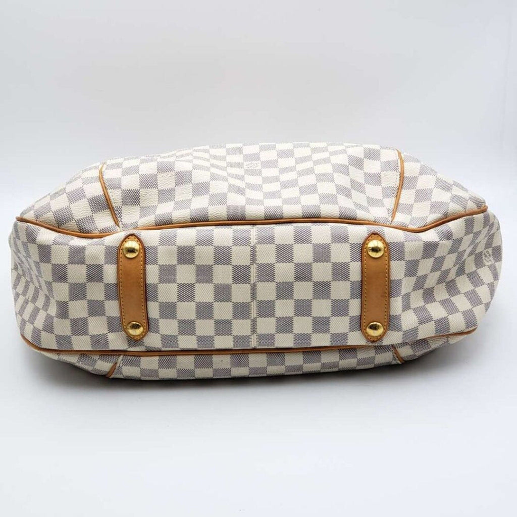 Louis Vuitton Galliera GM White Damier Azur Canvas Shoulder Bag