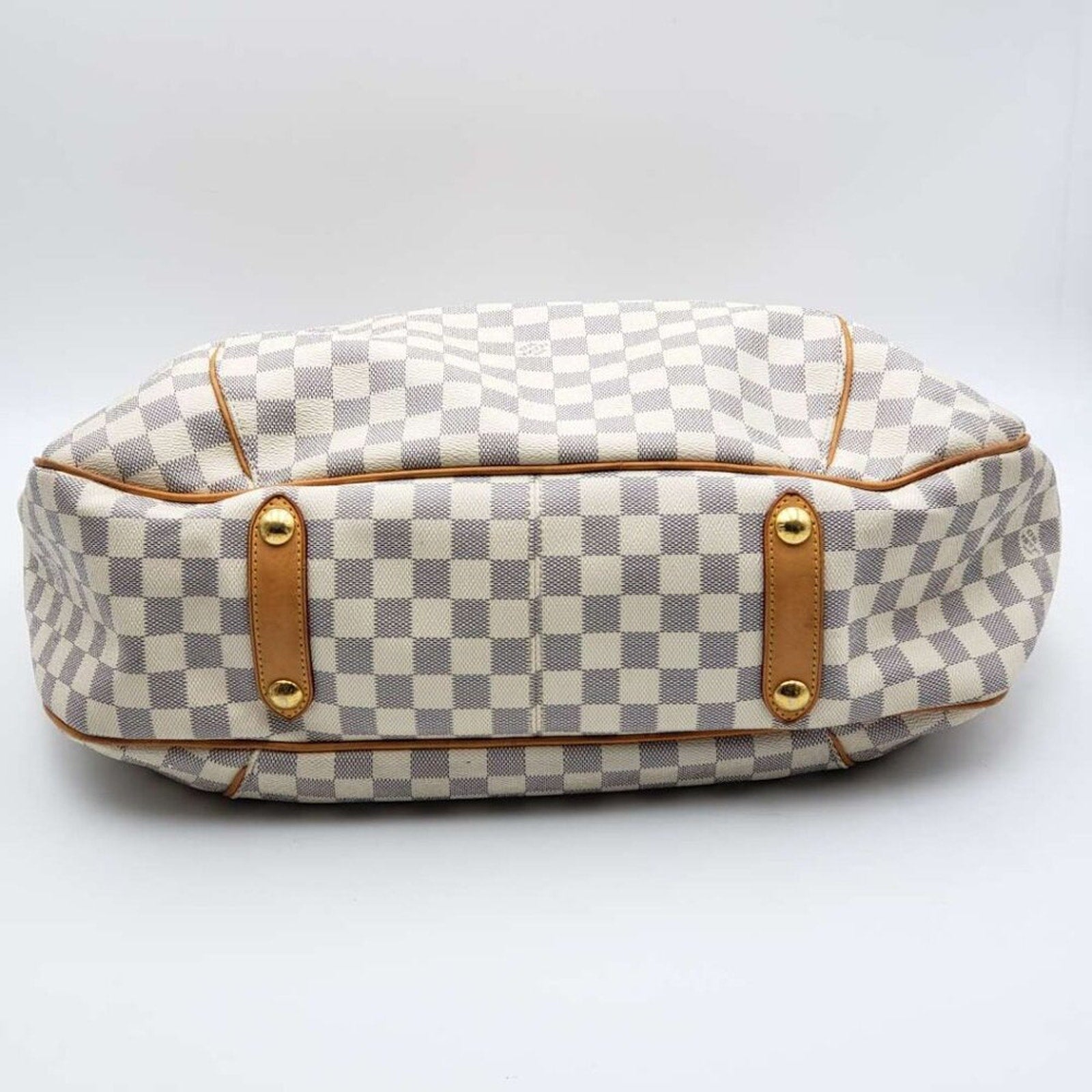 Louis Vuitton Galliera GM White Damier Azur Canvas Shoulder Bag