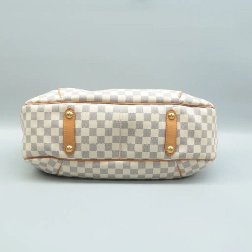 Louis Vuitton Galliera GM White Damier Azur Canvas Shoulder Bag