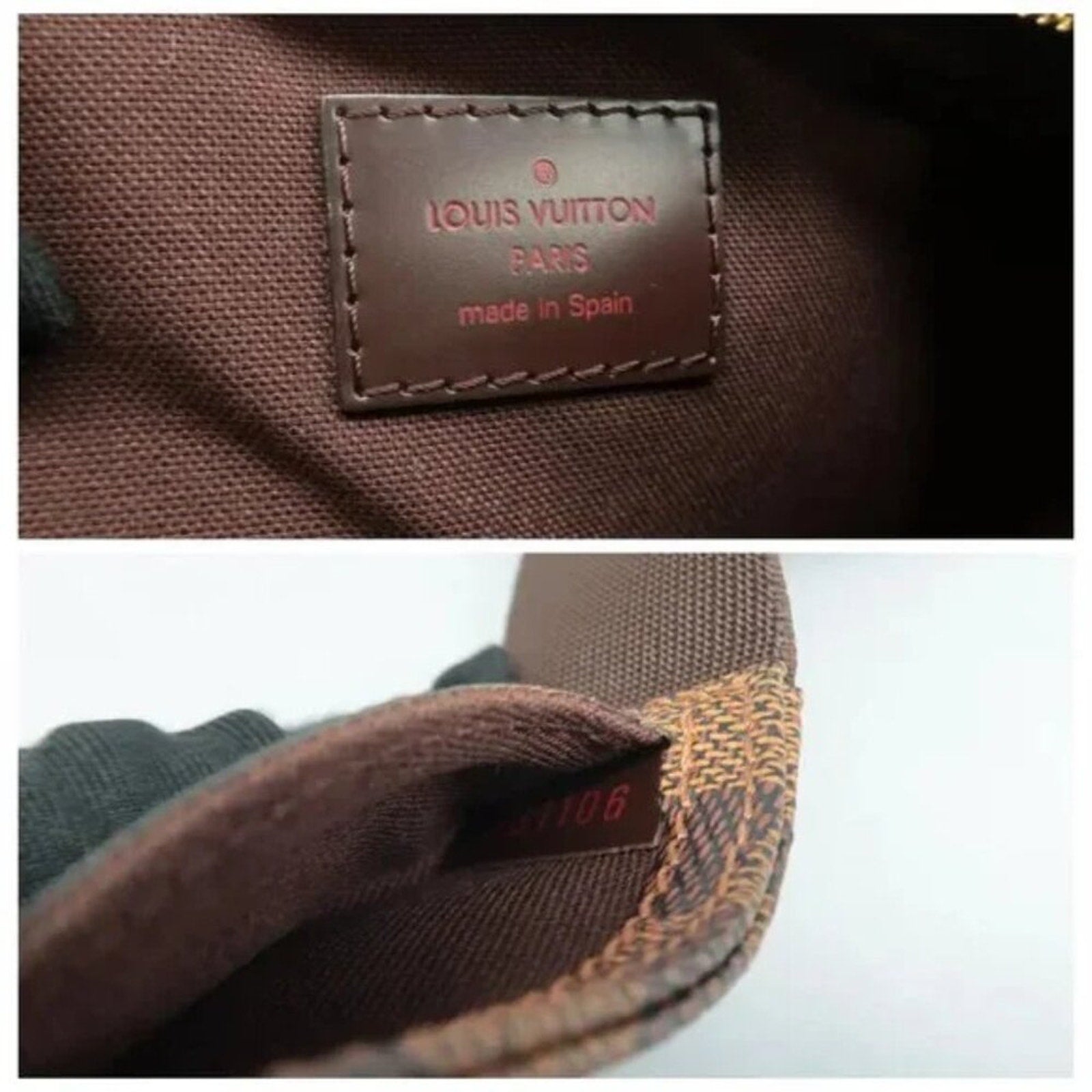 Louis Vuitton Geronimos Brown Damier Ebene Canvas Belt Bag