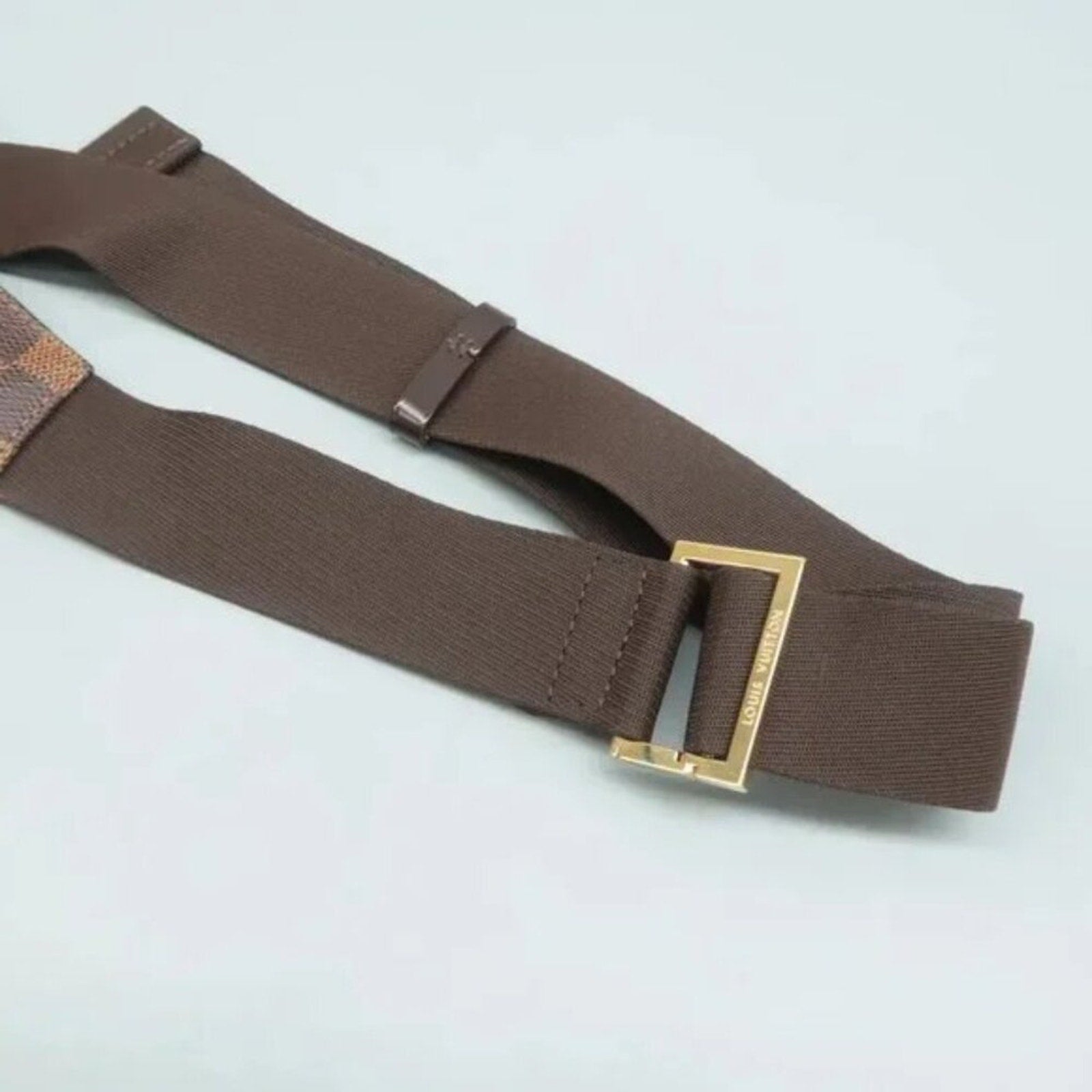 Louis Vuitton Geronimos Brown Damier Ebene Canvas Belt Bag