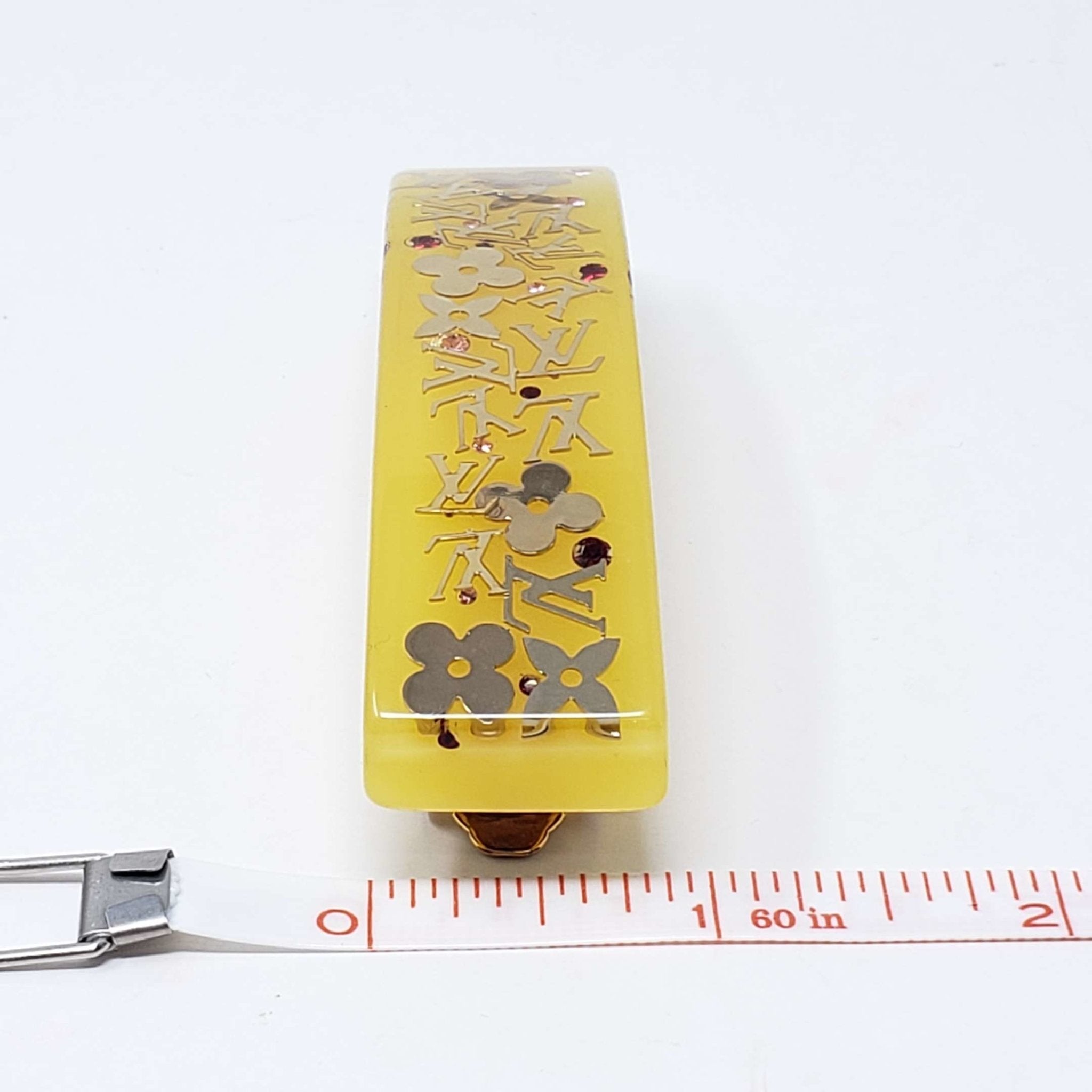 Louis Vuitton Hair Clip Gold Color