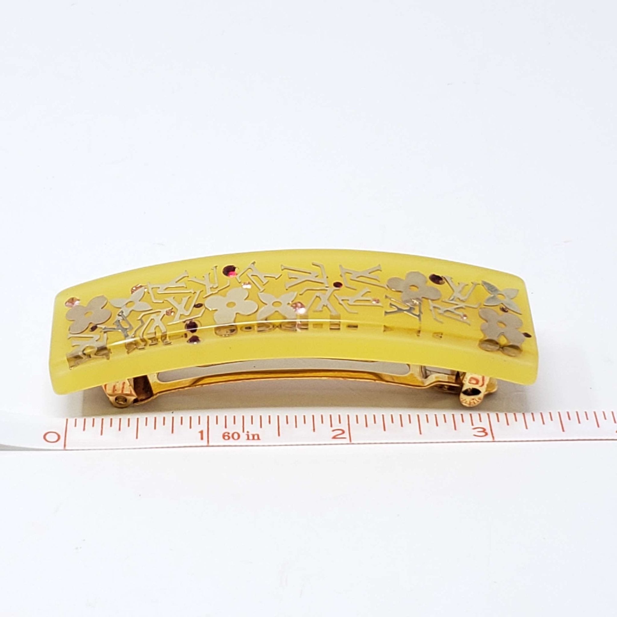 Louis Vuitton Hair Clip Gold Color
