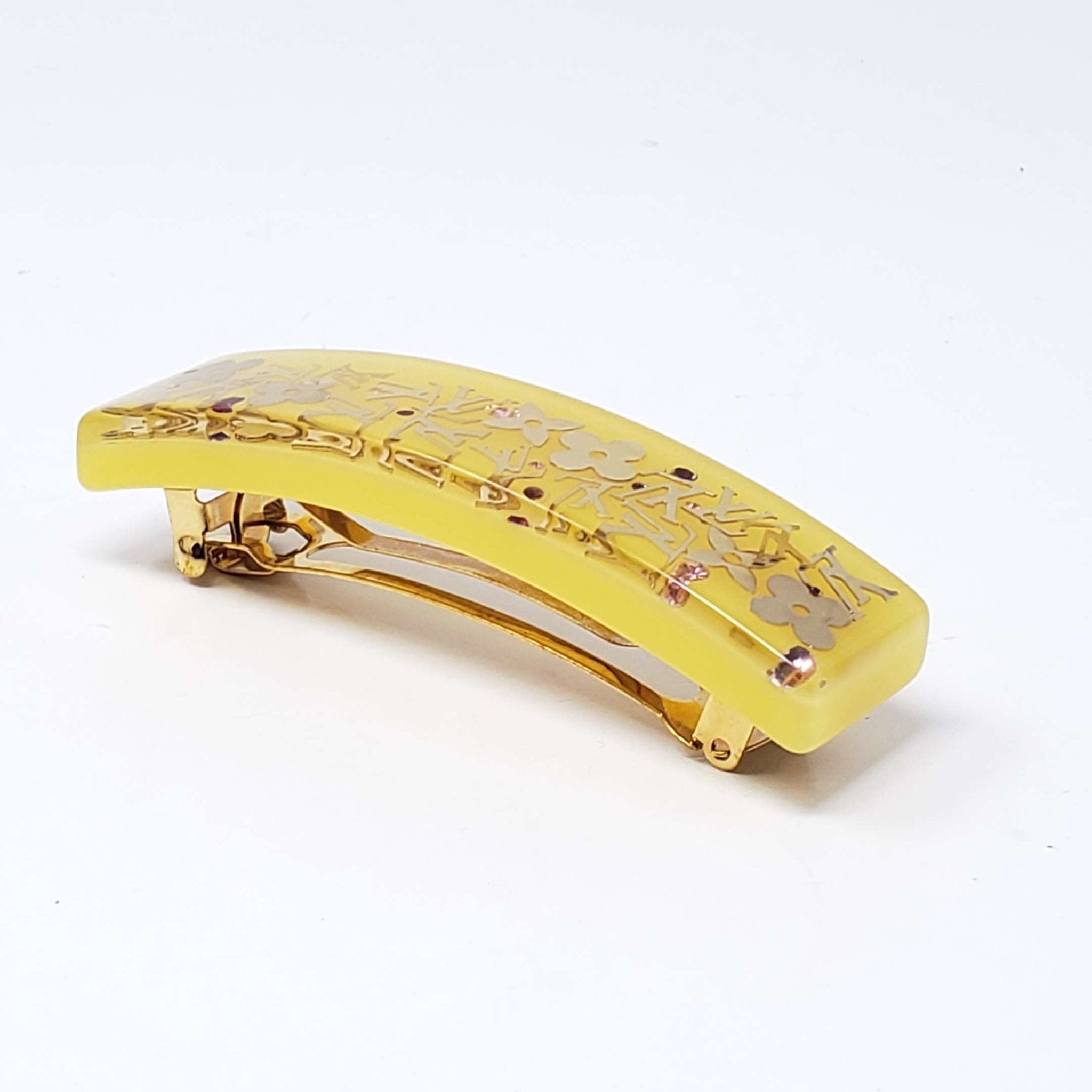 Louis Vuitton Hair Clip Gold Color