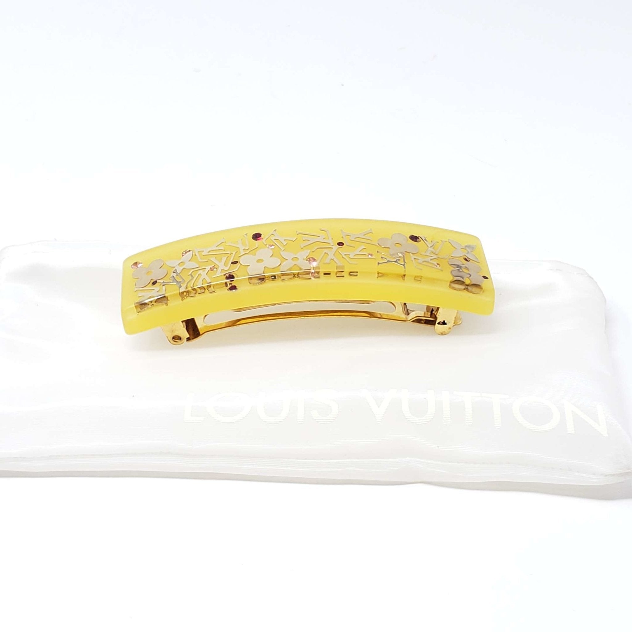 Louis Vuitton Hair Clip Gold Color