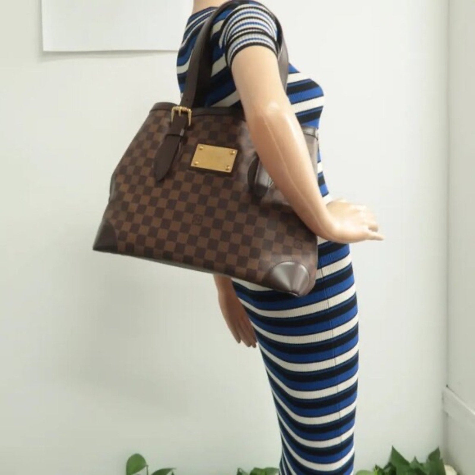 Louis Vuitton Hampstead Brown Canvas Shoulder Bag