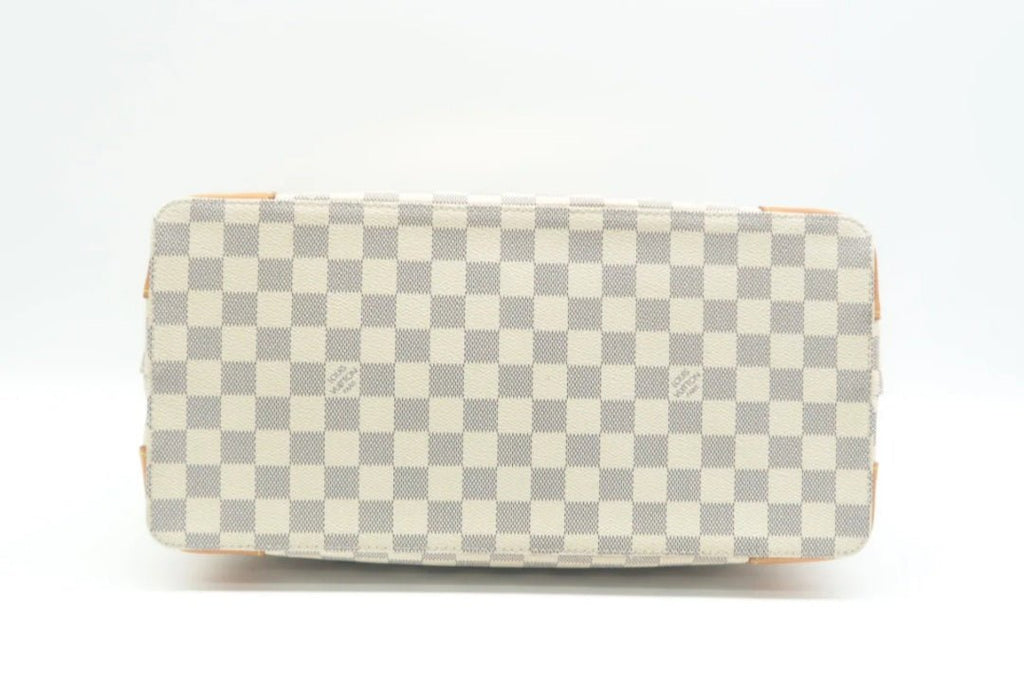 Louis Vuitton Hampstead White Damier Azur Canvas Shoulder Bag
