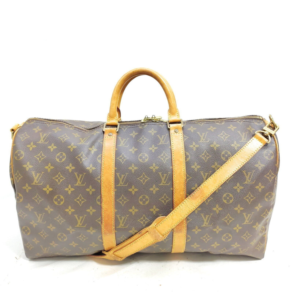 Louis Vuitton Keepall Bandouliere 50 Monogram Travel Bag #MN599