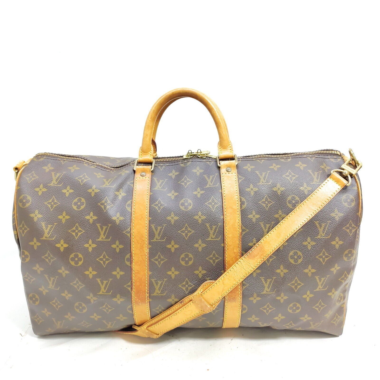 Louis Vuitton Keepall Bandouliere 50 Monogram Travel Bag #MN599