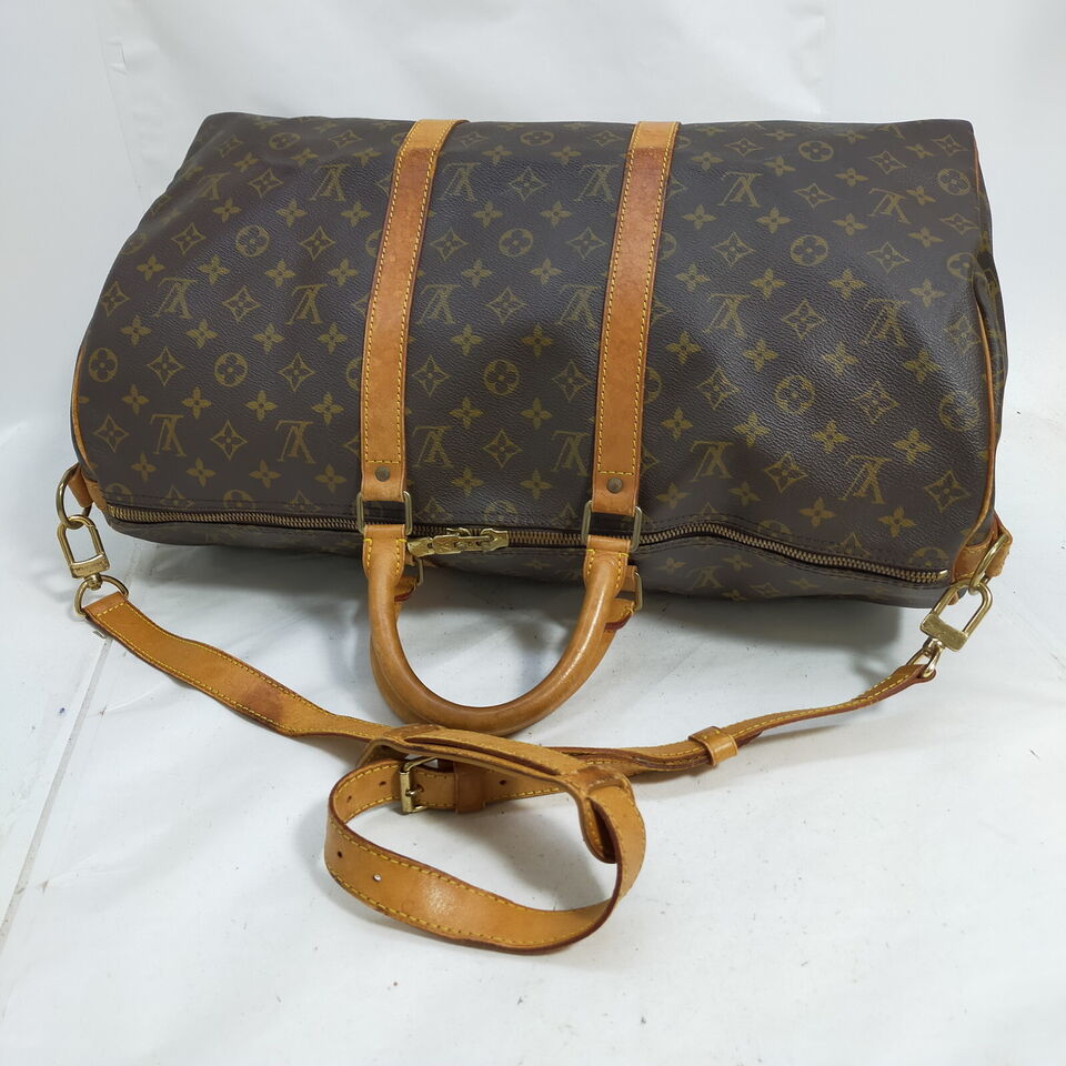 Louis Vuitton Keepall Bandouliere 50 Monogram Travel Bag #MN599