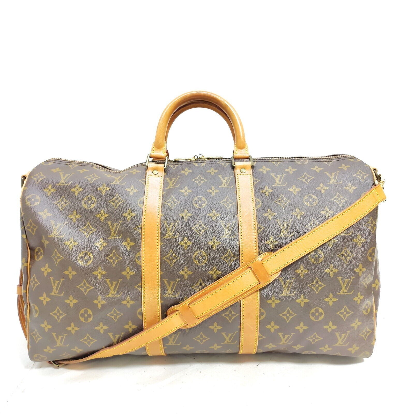 Louis Vuitton Keepall Bandouliere 50 Monogram Travel Bag #MN649