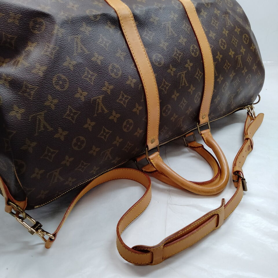 Louis Vuitton Keepall Bandouliere 55 Monogram Travel Bag #MN899
