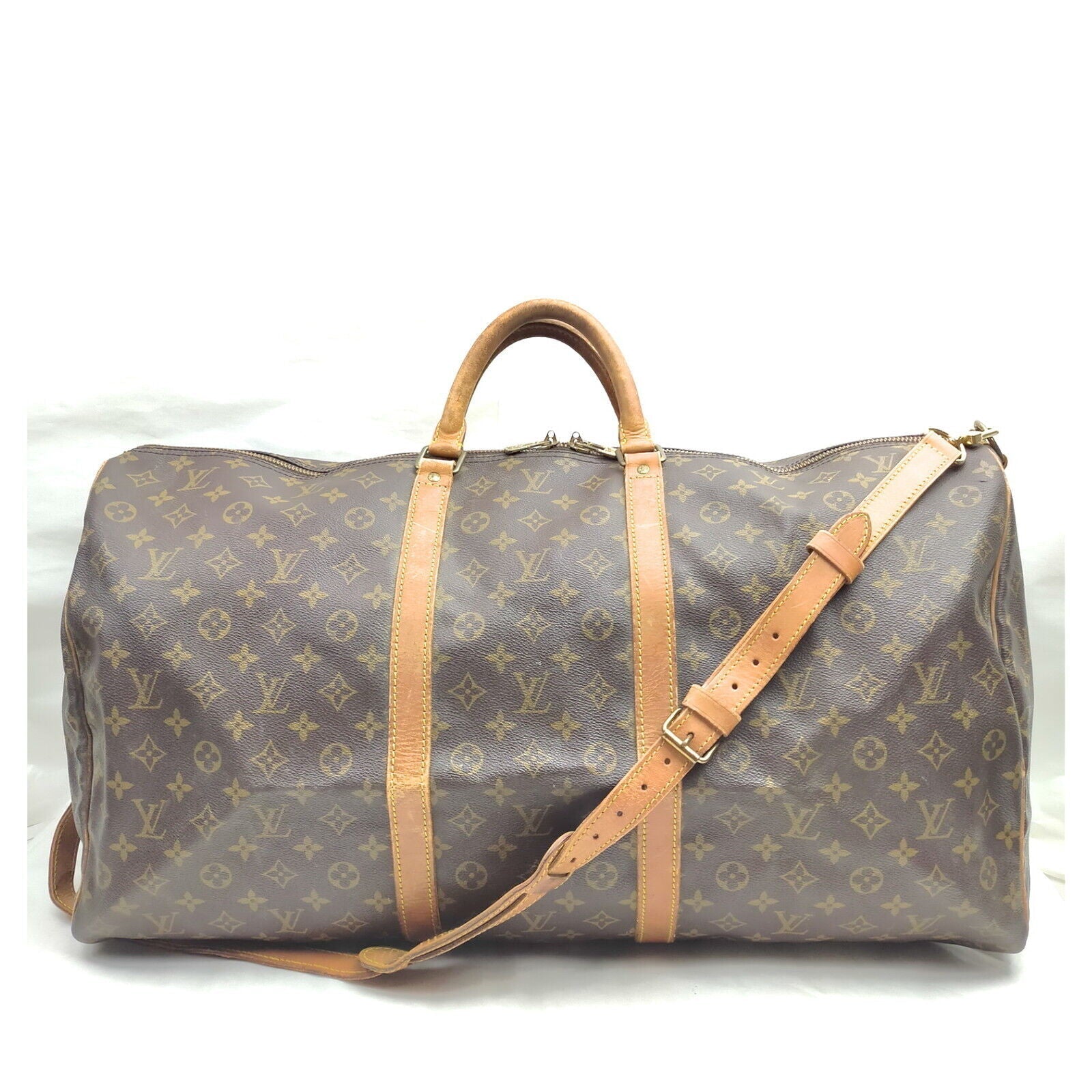 Louis Vuitton Keepall Bandouliere 60 Monogram Travel Bag #MN499