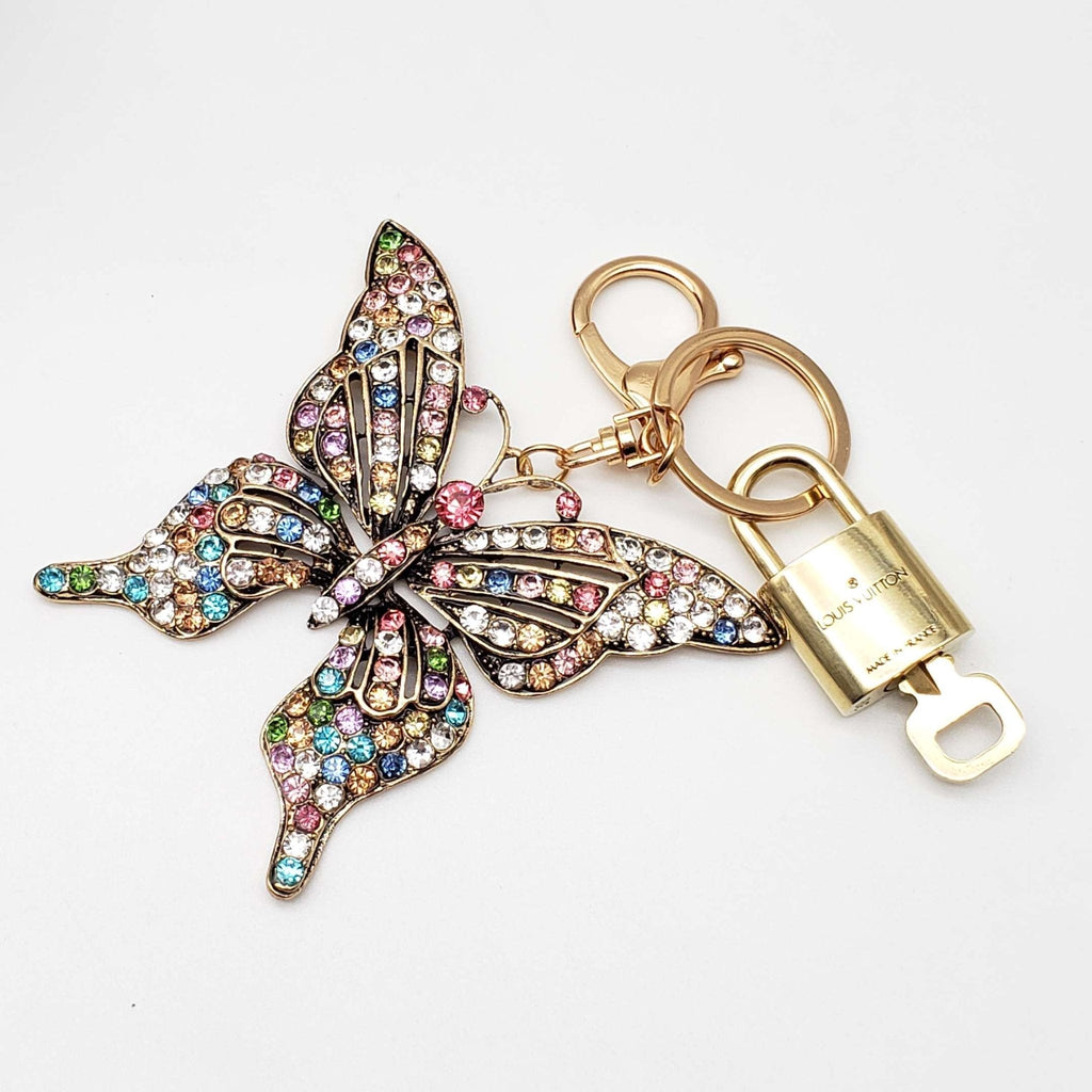 100%  Louis Vuitton Lock and Key with Unbranded Keychain, Keycharm, Bagcharm