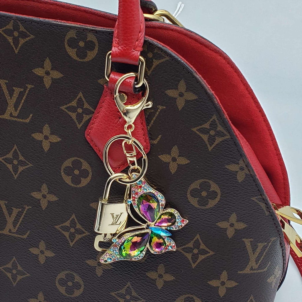 100%  Louis Vuitton Lock and Key with Unbranded Keychain, Keycharm, Bagcharm