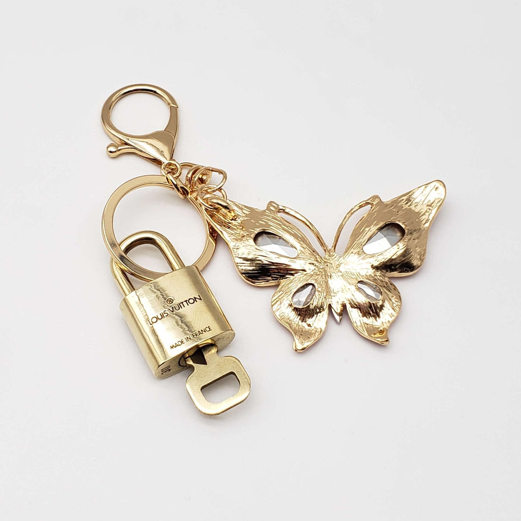 100%  Louis Vuitton Lock and Key with Unbranded Keychain, Keycharm, Bagcharm