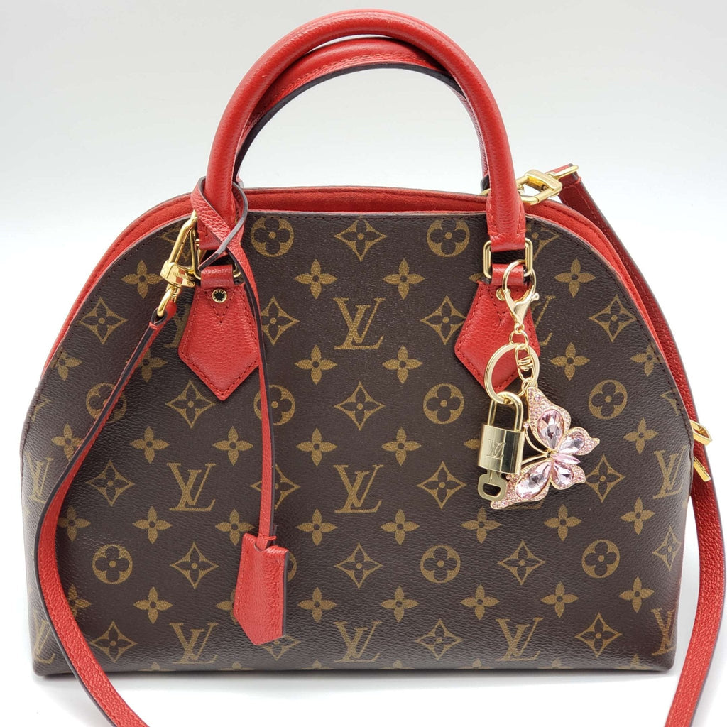 100%  Louis Vuitton Lock and Key with Unbranded Keychain, Keycharm, Bagcharm
