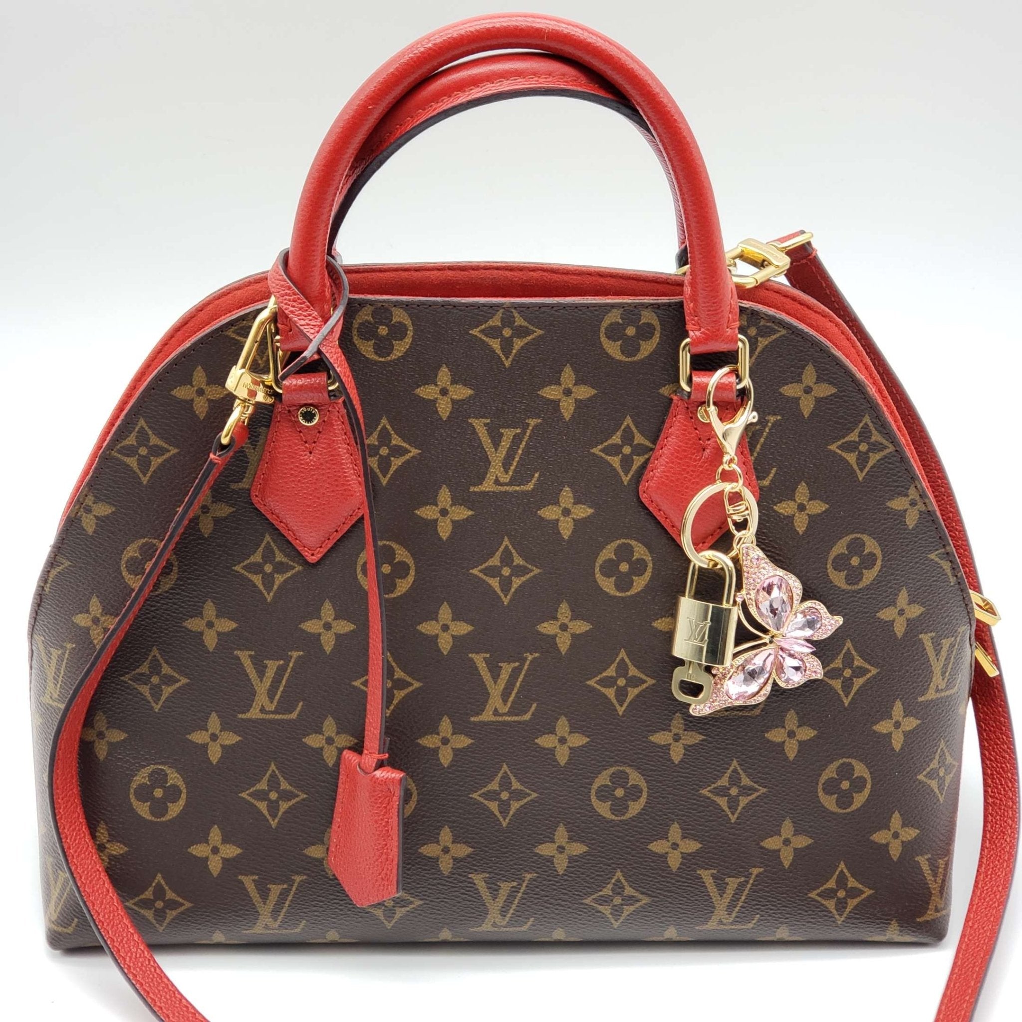 100%  Louis Vuitton Lock and Key with Unbranded Keychain, Keycharm, Bagcharm